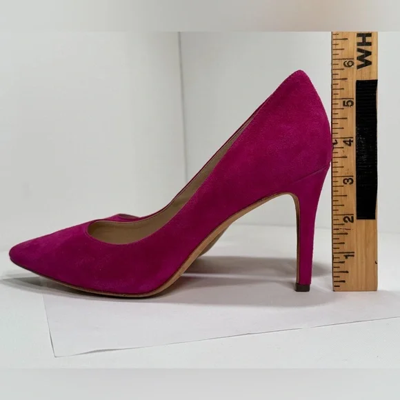 Vince Camuto (Via Spiga) Fuchsia Suede Stiletto Heels – Size 6M - Picture 7 of 9